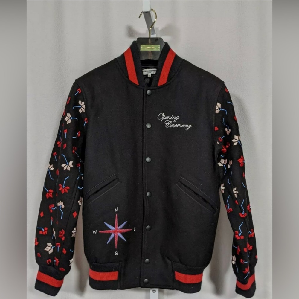 Opening Ceremony embroidered wool bomber jacket